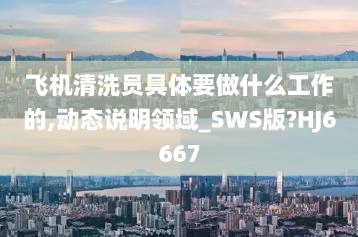 飞机清洗员具体要做什么工作的,动态说明领域_SWS版?HJ6667