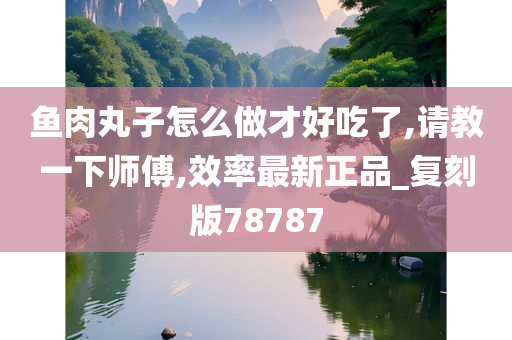 鱼肉丸子怎么做才好吃了,请教一下师傅,效率最新正品_复刻版78787