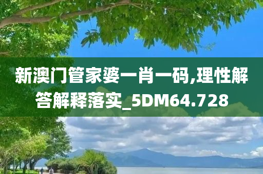 新澳门管家婆一肖一码,理性解答解释落实_5DM64.728