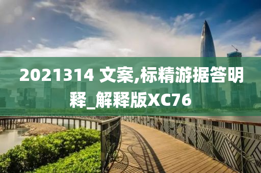 2021314 文案,标精游据答明释_解释版XC76