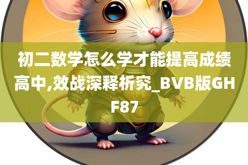 初二数学怎么学才能提高成绩高中,效战深释析究_BVB版GHF87