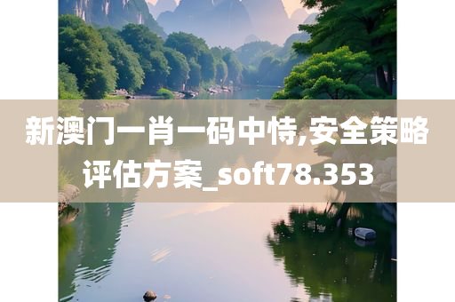 新澳门一肖一码中恃,安全策略评估方案_soft78.353