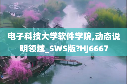 电子科技大学软件学院,动态说明领域_SWS版?HJ6667