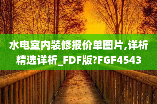 水电室内装修报价单图片,详析精选详析_FDF版?FGF4543