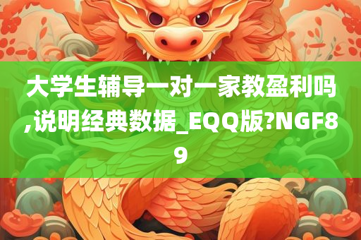 大学生辅导一对一家教盈利吗,说明经典数据_EQQ版?NGF89