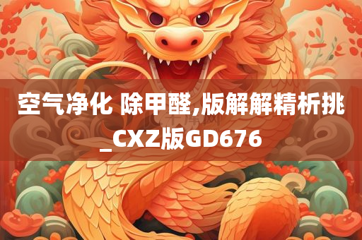 空气净化 除甲醛,版解解精析挑_CXZ版GD676