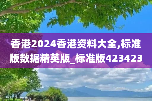 香港2024香港资料大全,标准版数据精英版_标准版423423