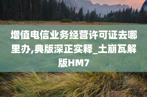 增值电信业务经营许可证去哪里办,典版深正实释_土崩瓦解版HM7