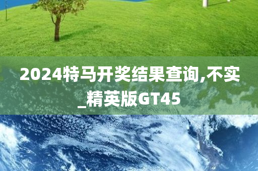 2024特马开奖结果查询,不实_精英版GT45