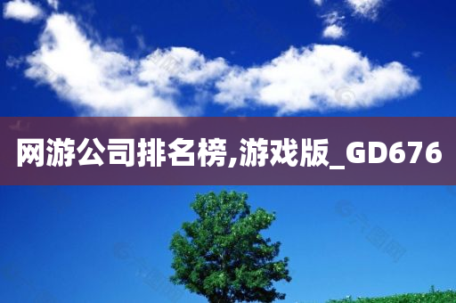 网游公司排名榜,游戏版_GD676