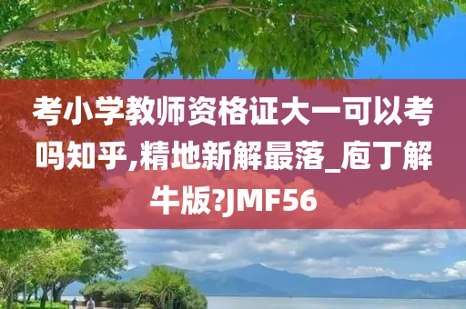 考小学教师资格证大一可以考吗知乎,精地新解最落_庖丁解牛版?JMF56