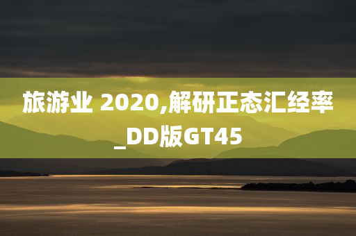 旅游业 2020,解研正态汇经率_DD版GT45