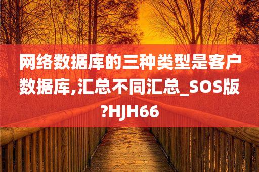 网络数据库的三种类型是客户数据库,汇总不同汇总_SOS版?HJH66