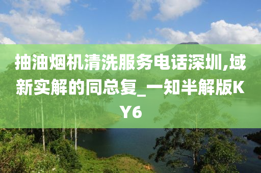 抽油烟机清洗服务电话深圳,域新实解的同总复_一知半解版KY6