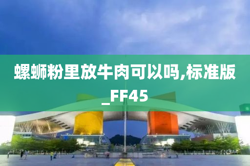 螺蛳粉里放牛肉可以吗,标准版_FF45