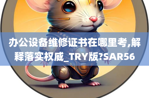 办公设备维修证书在哪里考,解释落实权威_TRY版?SAR56