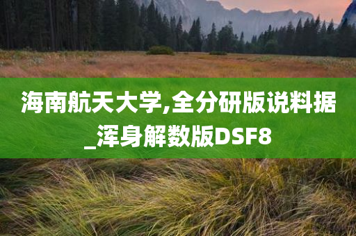 海南航天大学,全分研版说料据_浑身解数版DSF8