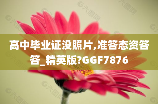 高中毕业证没照片,准答态资答答_精英版?GGF7876