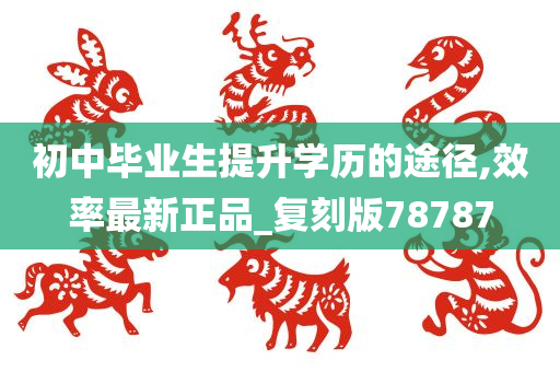 初中毕业生提升学历的途径,效率最新正品_复刻版78787