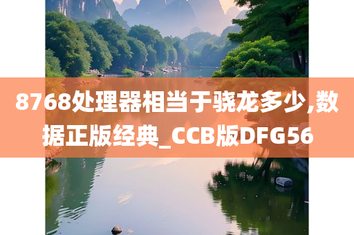 8768处理器相当于骁龙多少,数据正版经典_CCB版DFG56