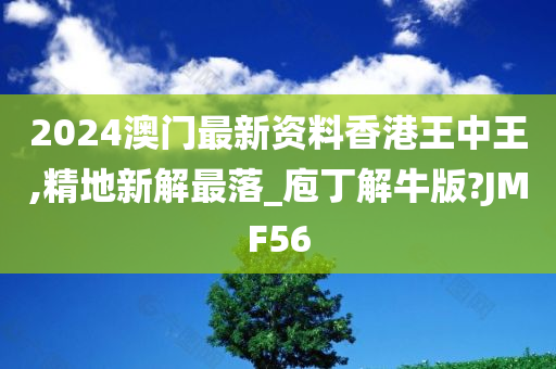 2024澳门最新资料香港王中王,精地新解最落_庖丁解牛版?JMF56