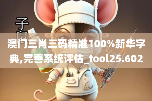 澳门三肖三码精准100%新华字典,完善系统评估_tool25.602