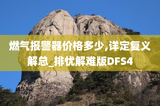 燃气报警器价格多少,详定复义解总_排忧解难版DFS4