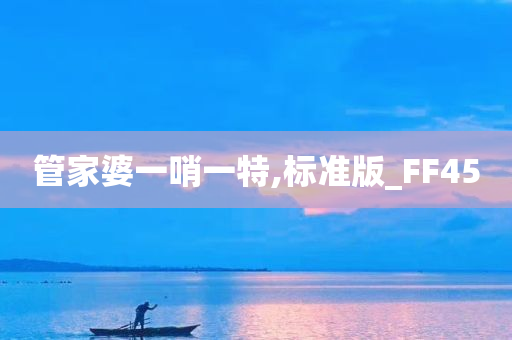 管家婆一哨一特,标准版_FF45