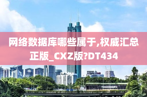 网络数据库哪些属于,权威汇总正版_CXZ版?DT434