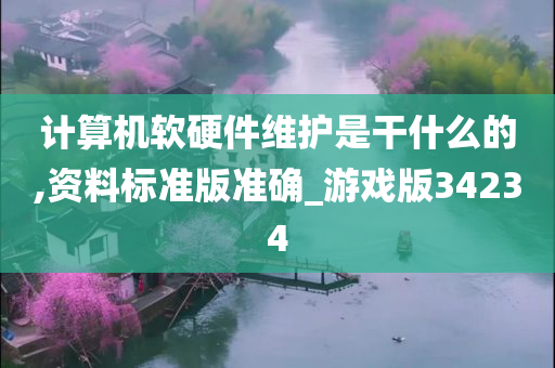 计算机软硬件维护是干什么的,资料标准版准确_游戏版34234