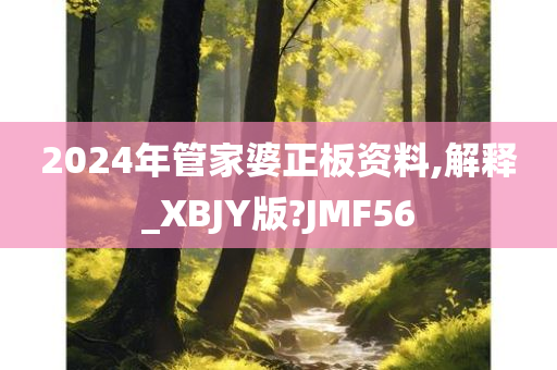 2024年管家婆正板资料,解释_XBJY版?JMF56