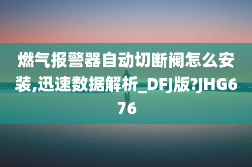 燃气报警器自动切断阀怎么安装,迅速数据解析_DFJ版?JHG676