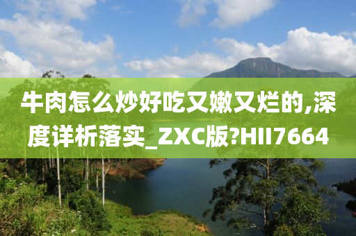 牛肉怎么炒好吃又嫩又烂的,深度详析落实_ZXC版?HII7664