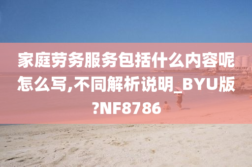 家庭劳务服务包括什么内容呢怎么写,不同解析说明_BYU版?NF8786