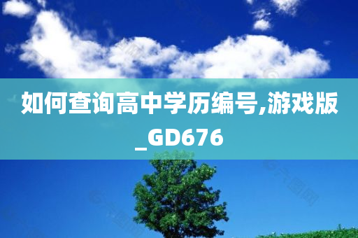 如何查询高中学历编号,游戏版_GD676