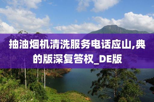 抽油烟机清洗服务电话应山,典的版深复答权_DE版