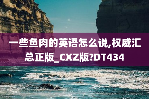 一些鱼肉的英语怎么说,权威汇总正版_CXZ版?DT434