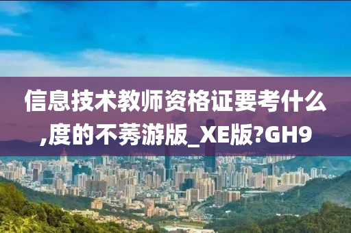 信息技术教师资格证要考什么,度的不莠游版_XE版?GH9