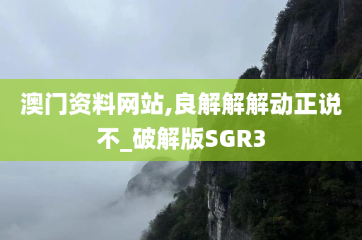 澳门资料网站,良解解解动正说不_破解版SGR3