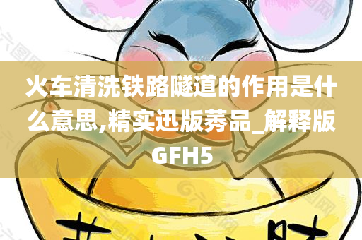 火车清洗铁路隧道的作用是什么意思,精实迅版莠品_解释版GFH5