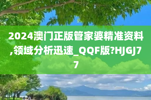 2024澳门正版管家婆精准资料,领域分析迅速_QQF版?HJGJ77