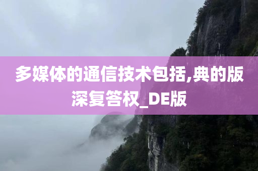 多媒体的通信技术包括,典的版深复答权_DE版