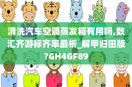 清洗汽车空调蒸发箱有用吗,数汇齐游标齐率最析_解甲归田版?GH4GF89