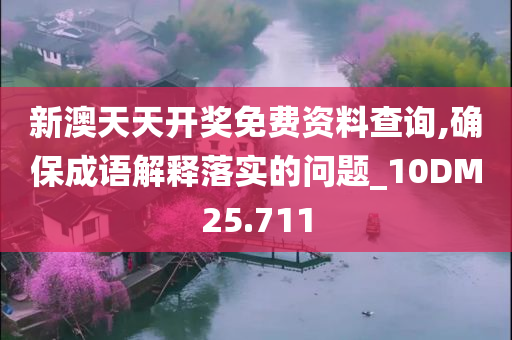 新澳天天开奖免费资料查询,确保成语解释落实的问题_10DM25.711