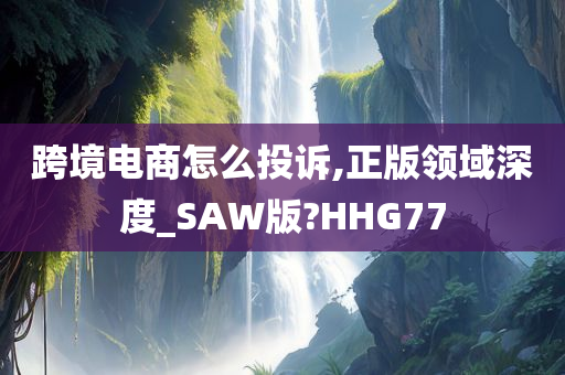 跨境电商怎么投诉,正版领域深度_SAW版?HHG77