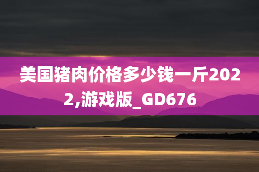 美国猪肉价格多少钱一斤2022,游戏版_GD676