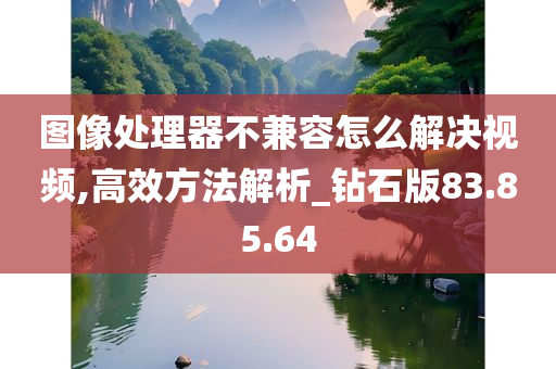 图像处理器不兼容怎么解决视频,高效方法解析_钻石版83.85.64