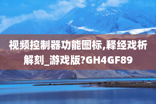 视频控制器功能图标,释经戏析解刻_游戏版?GH4GF89