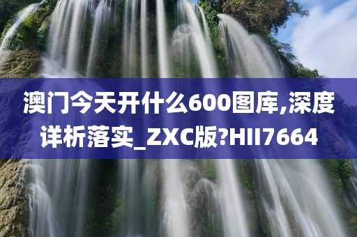 澳门今天开什么600图库,深度详析落实_ZXC版?HII7664