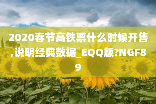 2020春节高铁票什么时候开售,说明经典数据_EQQ版?NGF89